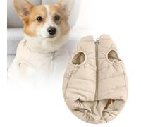 Dog Clothes Cute Stay This Winter Puffy Jacket Insulated Coat For Tiny Teddy & Adorable Cat Vests (A, 18cm)