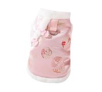 Dog Clothes for Chinese New Year, Comfortable Traditional Tang Costume for Cats, Teddy And Bichon Breed Dogs, XL