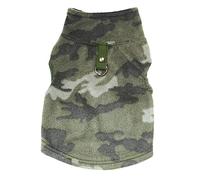 Dog Clothes For Small Dogs Autumn And Winter Fleece Traction Buckle Warm Coat Waterproof Dog Winter Jacket With Harness Traction Belt Pet Outdoor Jacket Dog Camouflage L