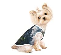Dog Clothes for Small Dogs, Cute Cat & Puppy Shirts, Full-Print, Soft & Breathable Mountain Temple