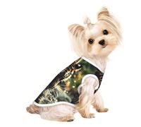 Dog Clothes for Small Dogs, Cute Cat & Puppy Shirts, Full-Print, Soft & Breathable The Tiger Drinking Water