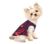 Dog Clothes for Small Dogs, Cute Cat & Puppy Shirts, Full-Print, Soft & Breathable Tiger Head Art
