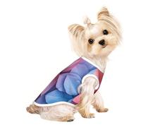 Dog Clothes for Small Dogs, Cute Cat & Puppy Shirts, Full-Print, Soft & Breathable Watercolor Tropical Leaves