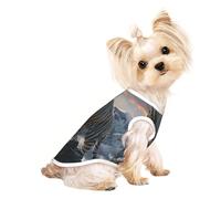 Dog Clothes for Small Dogs, Cute Cat & Puppy Shirts, Full-Print, Soft & Breathable White Tiger