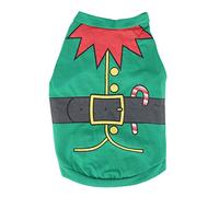 Dog Clothes Jacket for Small Pets, Soft Warm Xmas Dress, Multiple Sizes - Cozy Christmas Tree Pattern, Easy Wear, Festive Outfit for Puppies and Cats (S)