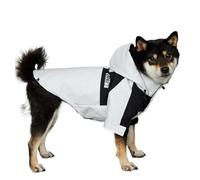 Dog Clothes Raincoat For Small Big Dogs Wind Coat Windbreaker French Bulldog Hoodie(WHITE,5XL(31-47kg))