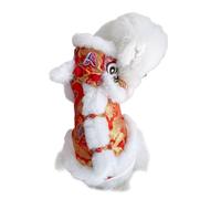 Dog Clothes - Soft Chinese Lion Dance Coat - Winter Cat Clothes for Small Dogs | Small and Medium Breed Puppies and Pets, Outdoor,