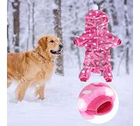 Dog Clothes, Soft Pet Winter Clothes, Easy to Wash Flannel Jumpsuit with Hoodies, Keep It Warm for Dogs Cats, Suitable for Multiple Sizes (XL)