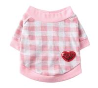 Dog Clothes Soft Soft Comfortable And Breathable Perfect For Summer Wear Suitable For Small To Medium Sized And Decorated With A Heart Pattern In A Variety Of Colors Sizes (, XL)