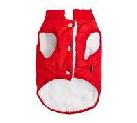 Dog Clothes Winter Cotton Padded Jacket Cat Puppy Cold Weather Coats Vest For Small Medium Large Dog Pet Clothes for Medium Dogs Male (Red, S)