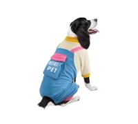 Dog Clothing Dungarees Fourlegged Autumn Winter Border Collie Golden Retriever Labrador Giant Schnauzer Dirt Protection Warm Lined Thick Medium Dogs Autumn Novelty (S)