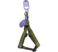 DOG & CO Country Check Padded Harness, Large, Green