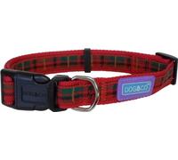 Dog & Co Tartan Collar, 1-inch, Red