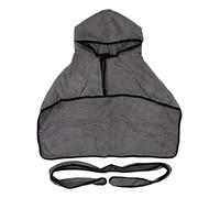 Dog Coat Bathrobe Fast Drying Towel with Loop Closure Wrap Tie Snuggle, Dog Drying Robe Super Absorbent Quick Dry with Dual Hand Pockets Machine Washable Pet Supplies (L)