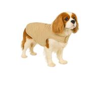 dog coat - Flamingo Bonnie Beige - A:40cm B:34-40cm C:54-60cm - polyester - water-repellent - plush inner lining - Hook-and-loop fastener closure - made in Europe