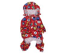 Dog Coat, Practical Hood And Reflective Strips For Visibility, Light Rain Jacket For Walking In The Rain Or Daily Ride (XS)