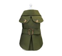 Dog Coat Small Breed Pet Outerwear, Polyester Belted Design for Cool Weather Walks and Home Dressing Looks Small Dog Coat Pet Outerwear Fall Apparel Belted Collar Puppy Walking Outfit Photo