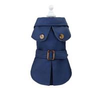 Dog Coat Small Breed Pet Outerwear, Polyester Belted Design for Cool Weather Walks and Home Dressing Looks Small Dog Coat Pet Outerwear Fall Apparel Belted Collar Puppy Walking Outfit Photo