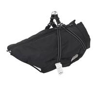 vidaXL Dog Coat with Harness Red 4XL Fleece and Polyester