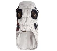 Dog Coat Winter Warm - Graphene Insulated Pet Jacket, Waterproof Windproof, Reflective Harness Design, Adjustable Straps, Easy-Zip Dog Winter Coat for Small Medium Breeds Cold Weather,GreyCoffee,XL