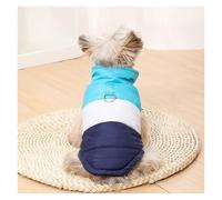 Dog Coat Winter Warm Windproof Jacket for Small Dogs, Puppy & Kitten Fleece Vest with D-Ring, Cozy Thermal Pet Clothes for Chihuahua, French Bulldog, Cat Autumn Winter Wear (Size, Colour)(Blue,M)