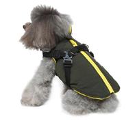 Dog Coat with Harness,Waterproof Jackets with Harness and D Rings - Thick Padded Warm Coat Vest Clothes for Puppy Small Medium Large Dogs