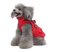 Dog Coat with Harness,Waterproof Windproof Reversible Winter Dog Jacket