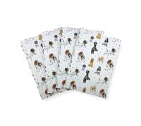 Dog Cocker and Springer Spaniel Recycled and Recyclable Gift Wrapping - 4 sheets and 4 strung tags - Birthday - Christmas - Him - Her
