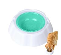 Dog Cold Water Bowl - Pet Cooling Bowl | Summer Cooling Dog Water Feeding Accessories, Double Wall Cooled Ice Gel Bowls, Man