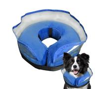Dog Collar | Adjustable Circle Shaped Protective Cushion | Inflatable Cone for Dogs | for Recovery and Injury Licking Prevention