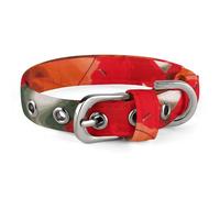 Dog Collar,Autumn Fall Red Maple Leaves Printed Pet Collar, Adjustable Pet Collars Suitable for Small and Medium Dogs,Cats