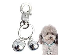 Dog Collar Bell - Brass Pendant Loud Extra Large Bell Keychain Pendant with Clasp | Durable Pet Accessories for Finding Dogs and Cats Outdoors, Siehe Beschreibung, See description, See description