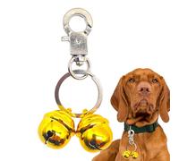 Dog Collar Bell - Pet Bells for Collar | Brass Puppy Bells, Extra Loud Sound, Keychain Pendant with Clip, Pet Pendant for Dogs and Cats, Loud Brass Bell for Yourself, Siehe Beschreibung, See