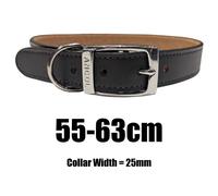 Dog Collar Chain Lead Leather Black Ancol Sold Separately Heritage All Sizes