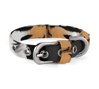 Dog Collar Cute Puppy Collars A Tiger Dog Collars for Medium Dogs Small Dog Collar Soft Cat Collar Pet Collar with Adjustable Buckle 7.9~10.4 Inches