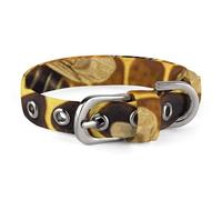 Dog Collar Cute Puppy Collars Bees on Hive Dog Collars for Medium Dogs Small Dog Collar Soft Cat Collar Pet Collar with Adjustable Buckle 7.9~10.4 Inches