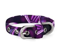 Dog Collar Cute Puppy Collars Fashional Purple Hearts Dog Collars for Medium Dogs Small Dog Collar Soft Cat Collar Pet Collar with Adjustable Buckle 7.9~10.4 Inches