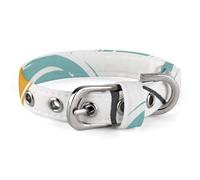 Dog Collar Cute Puppy Collars Retro Clip Art Style Dog Collars for Medium Dogs Small Dog Collar Soft Cat Collar Pet Collar with Adjustable Buckle 7.9~10.4 Inches