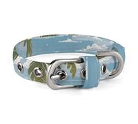 Dog Collar Cute Puppy Collars Short Term Seaside Dog Collars for Medium Dogs Small Dog Collar Soft Cat Collar Pet Collar with Adjustable Buckle 7.9~10.4 Inches