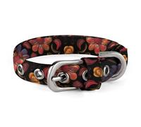 Dog Collar Cute Puppy Collars Sugar Skulls Dog Collars for Medium Dogs Small Dog Collar Soft Cat Collar Pet Collar with Adjustable Buckle 7.9~10.4 Inches