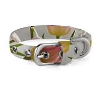 Dog Collar Cute Puppy Collars The Art of Flowers Dog Collars for Medium Dogs Small Dog Collar Soft Cat Collar Pet Collar with Adjustable Buckle 7.9~10.4 Inches
