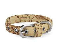 Dog Collar Cute Puppy Collars Treasure Map Vintage Dog Collars for Medium Dogs Small Dog Collar Soft Cat Collar Pet Collar with Adjustable Buckle 7.9~10.4 Inches