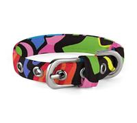 Dog Collar,Doodles and Lines Printed Pet Collar, Adjustable Pet Collars Suitable for Small and Medium Dogs,Cats