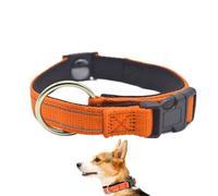 Dog Collar, Double Layer Reflective Material, Magnetic Collar for Older Pets - for Night Walks Camping Travel Vacation Training Yard Living Room