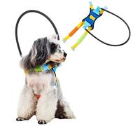 Dog Collar For Blind Dogs,Harness Adjustable Bumper Collar,Lightweight With Reflective Effect,Practical Collision Avoidance,Available For Any Visually Impaired Puppy(XXS,Black)