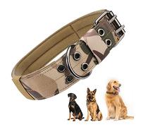 Dog Collar Large Dogs, Large Dog Collar, Wide Tactical Dog Collar, Velcro Dog Collar, Adjustable for Medium Large Dogs, such as German Shepherd, Labrador (53-63 cm Neck), XL