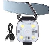 Dog Collar Light - 8.5x3x1.4cm, Waterproof LED 3 Modes USB Rechargeable,Dog Walking Night Light | For Running Camping Daily Walking Early Mornings Outdoor Activities Chest Harness