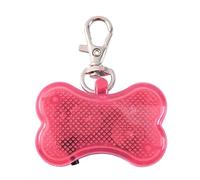 Dog Collar Light,Bone Shape Colorful Clip-On Pet Lights for Collars,Cat Dog Collar Lights Led for the Dark,Waterproof Safety Puppy Light for Night Walking with 3 Flashing Modes (pink)