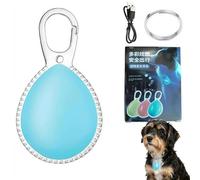 Dog Collar Light, LED Clip On Dog Lights for Night Walking, Rechargeable Glow in the Dark Pet Collar Charm, Waterproof IP67 Safety Essentials for Nighttime Running, Cycling, Hiking, Camping (Blue)