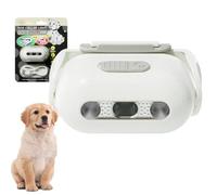 Dog Collar Light - Rechargeable LED Dog Projector with 60° Adjustable Projection, Steady & Flashing Modes for Night Safety, Outdoor Walks & Pets Hands